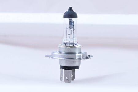 Automotive lighting, isolated on white.の写真素材