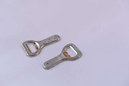 Bottle opener , isolated on white.の写真素材