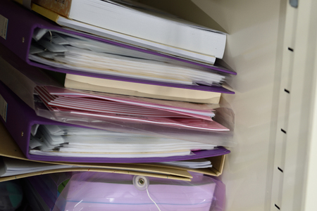 Archive files,For filing and searching for documents.の写真素材