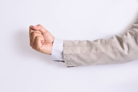 Hands of businessmen and moneyの写真素材