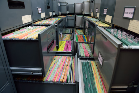 Archive files,office document in load.の写真素材