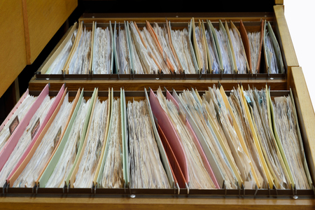 Archive files,office document in load.の写真素材