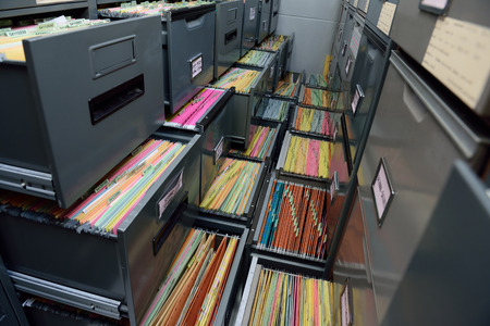 Archive files,office document in load.の写真素材