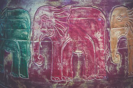 patterned pottery,For use as a background imageの写真素材