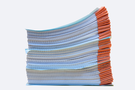 a file folder with documents and important document,isolated Backgroundの写真素材