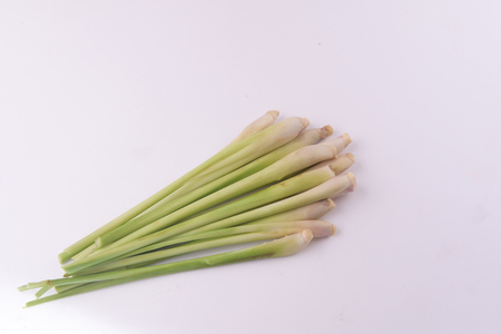 lemon grass,Background isolatedの写真素材
