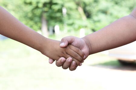 Children harmonious cooperationのeditorial素材