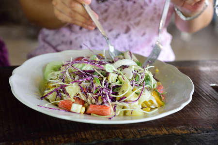 salad,garnish delicious mixの写真素材