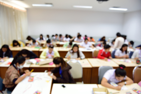 classroom,The concept blurの写真素材