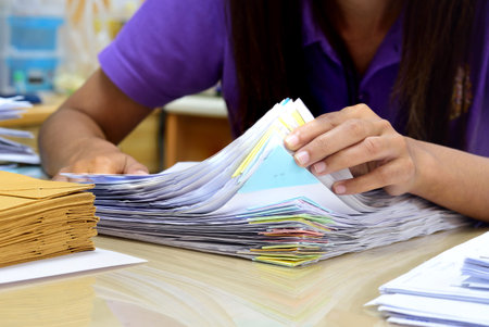 a file folder with documents and important documents
