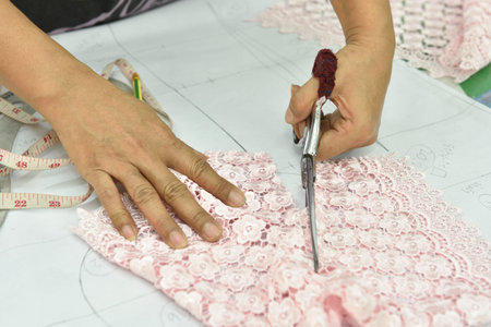 tailoring workshop And clothing design,abstract blur