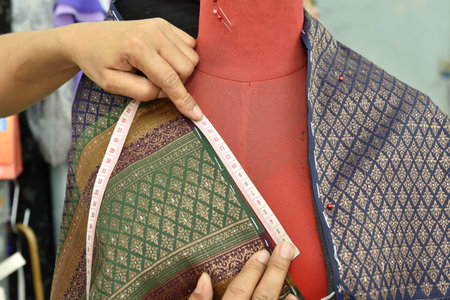 tailoring workshop And clothing design,abstract blur