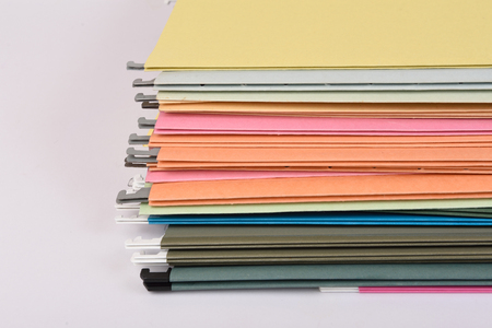 Document file colorful on isolated backgroundの写真素材