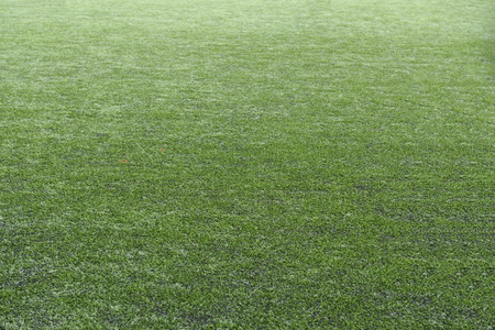 Football field made of green grass.の写真素材