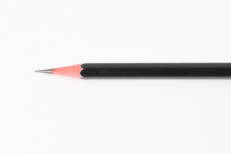 Back Pencil on wooden tabel backgroundの写真素材