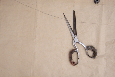 Accessories for designer clothes For sewing.の写真素材