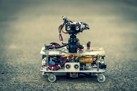 Modeling robot for use as a model for job creation.の写真素材