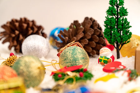 Christmas Decoration use for backgroundの写真素材