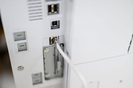 Network cable for connecting the printer signal