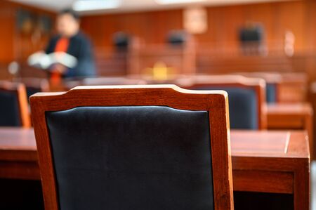 The court room considered cases related to various cases.の写真素材