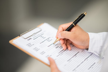 The doctor used a pen to write a diagnosis for the patient.