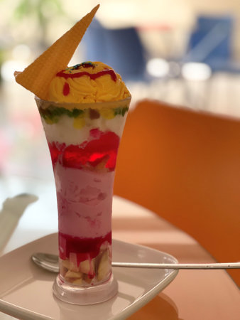 A delightful ice cream...の写真素材
