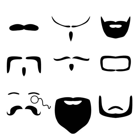 Beard Iconsのイラスト素材