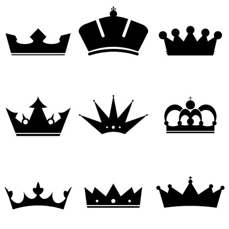 Crown Icons Setのイラスト素材