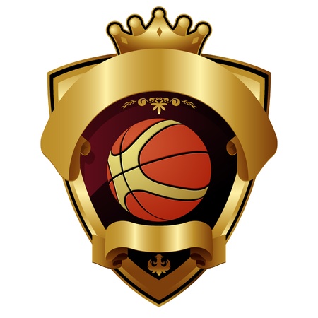 Emblem of sport champion Basketballのイラスト素材
