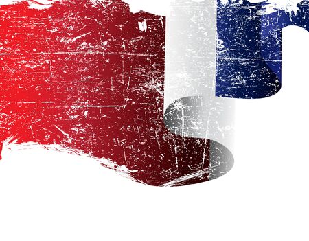Isolated grunge France flag with copy spaceのイラスト素材