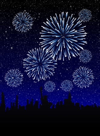 New Year s Eve in New Yorkのイラスト素材