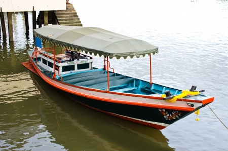 Traditional Boat tours on the Aumpawa market ,Thailand の写真素材