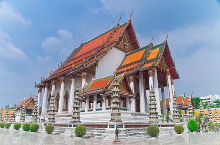 Wat Suthat Temple, Bangkok, Thailand ,Public art の写真素材