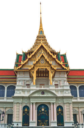 Grand palace bangkok, Thailand, With a white background のeditorial素材