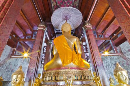 Buddha Statues the old church in Phetchaburi Province,Thailand,Public Domain のeditorial素材