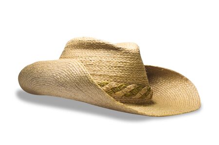 Cowboy hat  Made of dry grass to weave の写真素材
