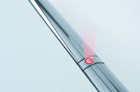 The power button ,concept creative for helpの写真素材