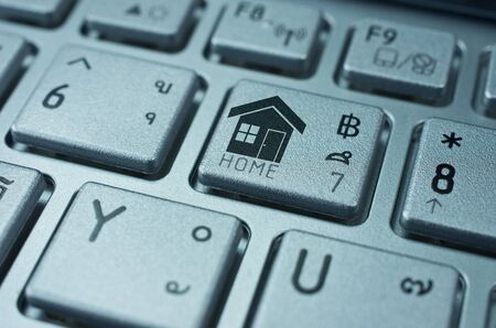 Just click the button to create the home you have ,concept creative .の写真素材