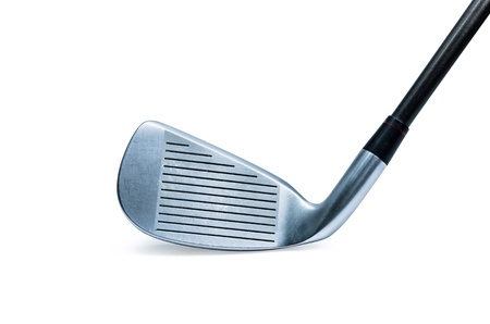 Modern golf club isolated on white background.の写真素材