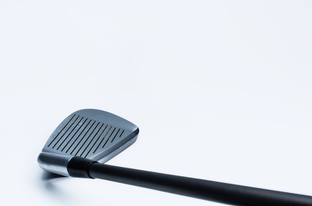 Modern golf club isolated on white background.の写真素材