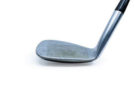 Modern golf club isolated on white background.の写真素材