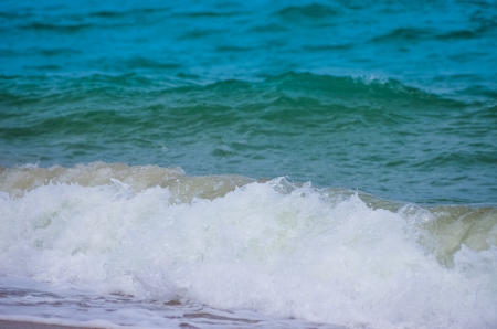 Tropical beach and sea for a backdrop.の写真素材