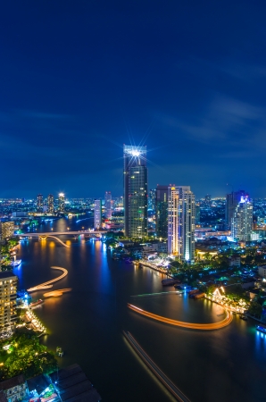 The Modern building Downtown business district of Bangkok.の写真素材