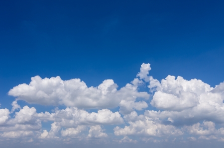 Sorted the beautiful white clouds in the sky.の写真素材