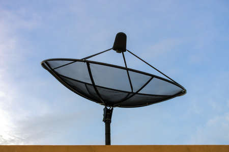 Satellite dish for communication. Network technology.の写真素材