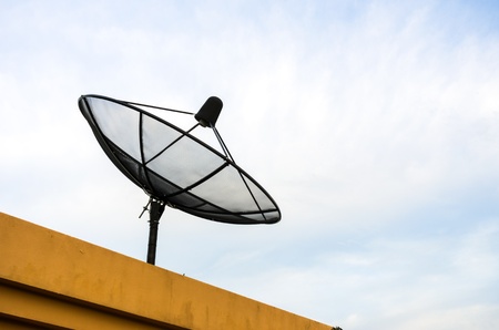 Satellite dish for communication. Network technology.の写真素材