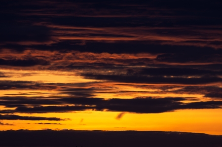 Sky during sunset  Emphasize the textured clouds の写真素材