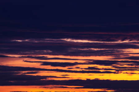Sky during sunset. Emphasize the textured clouds.の写真素材
