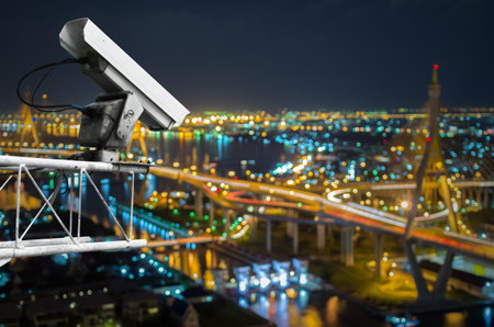 CCTV is working on building traffic monitoring below.