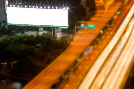 Billboards, blank white space for text.